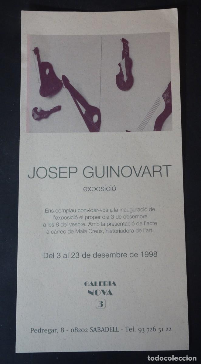 Otros objetos de arte: ANTIGUA INVITACI&Oacute;N EXPO ,JOSEP GUINOVART&rdquo; GALER&Iacute;A NOVA, SABADELL ,1998, VER FOTOS