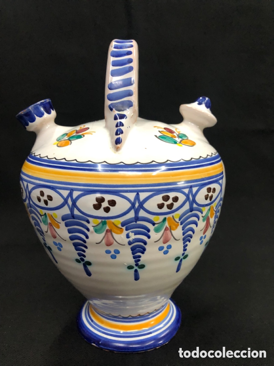 Otros objetos de arte: Antiguo botijo cer&aacute;mico Arroyo de la Luz - Firmado David
