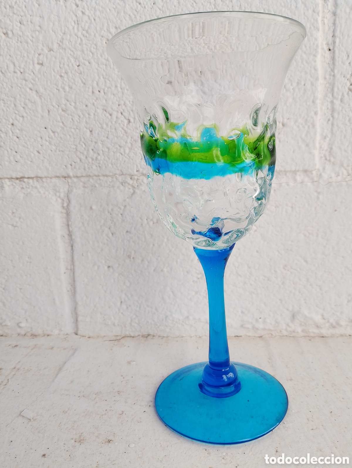 Otros objetos de arte: Copas 6 cristal soplando artesanal