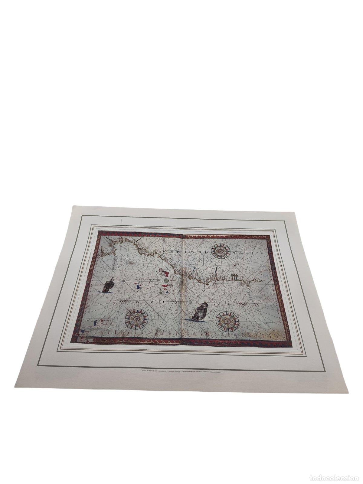 Otros objetos de arte: FACS&Iacute;MIL MAPA ANTIGUO ATLAS DE OLIVA (SIGLO XVI) - COSTA DE GUINEA Y CABO VERDE - PATRIMONIO NACIONA