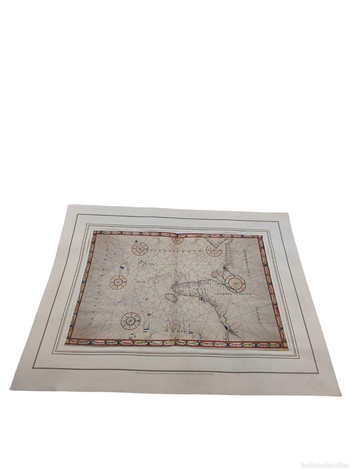 FACSÍMIL MAPA ANTIGUO ATLAS DE OLIVA (SIGLO XVI) - INDIA, CEILÁN Y MARE ORIEN...
