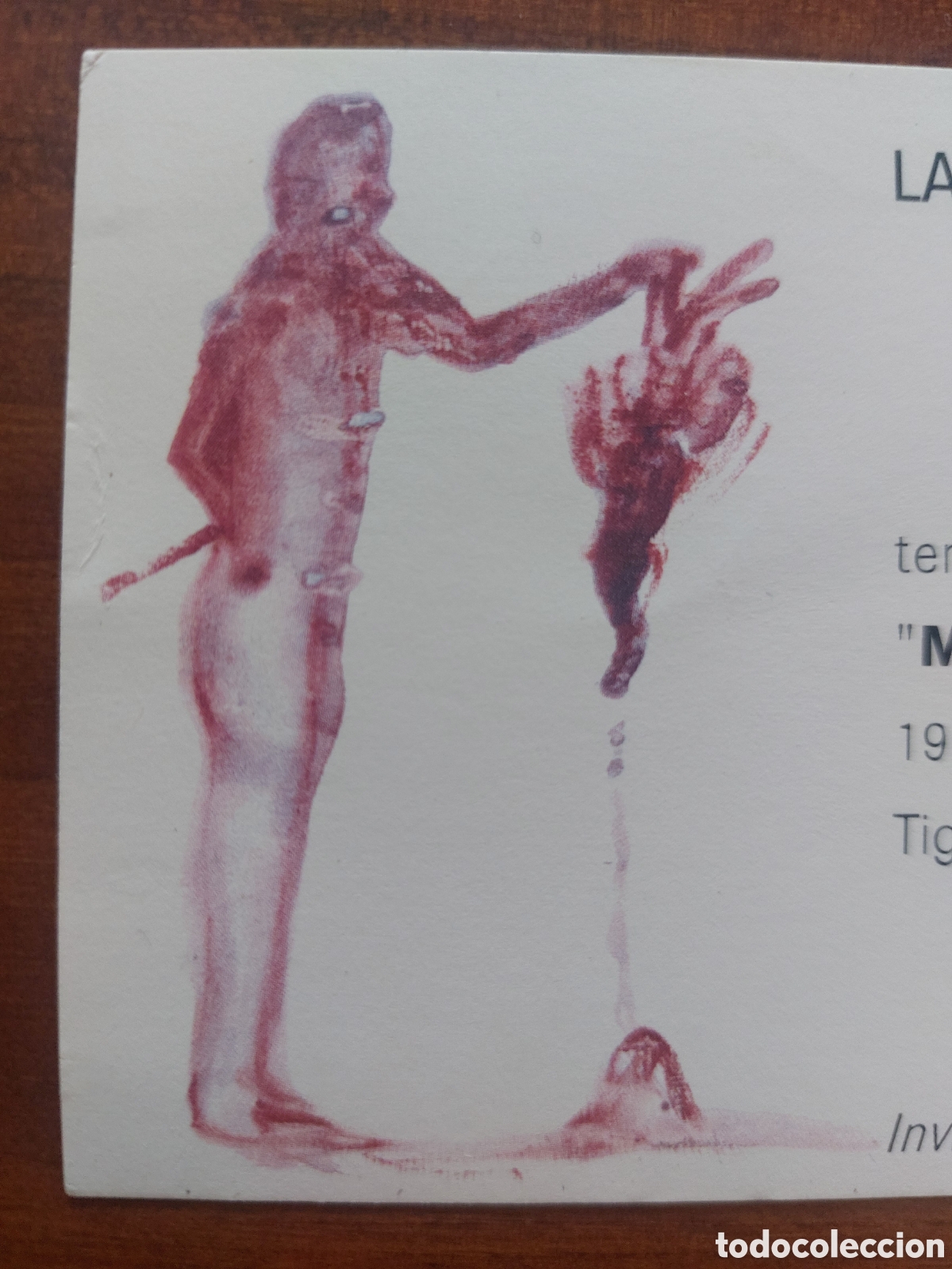 Otros objetos de arte: Miquel Barcel&oacute;. Invitaci&oacute;n. 1998 - Foto 3