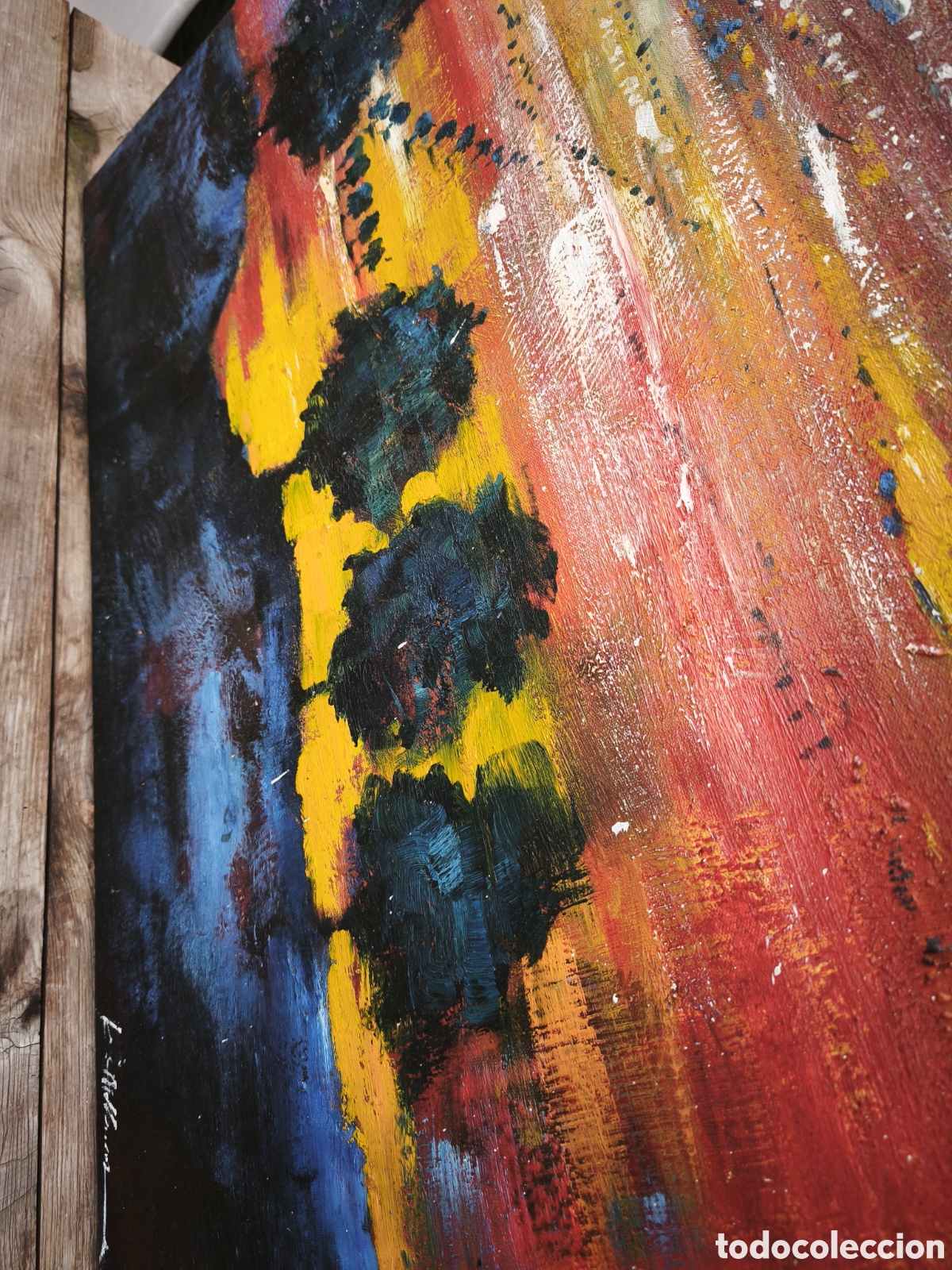 Otros objetos de arte: Cuadro pintado a mano a esp&aacute;tula - Foto 4