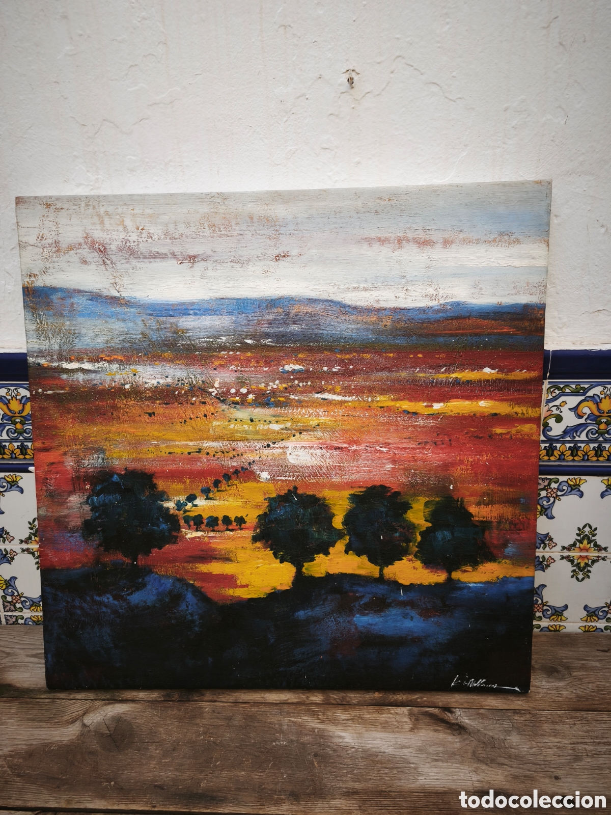 Otros objetos de arte: Cuadro pintado a mano a esp&aacute;tula