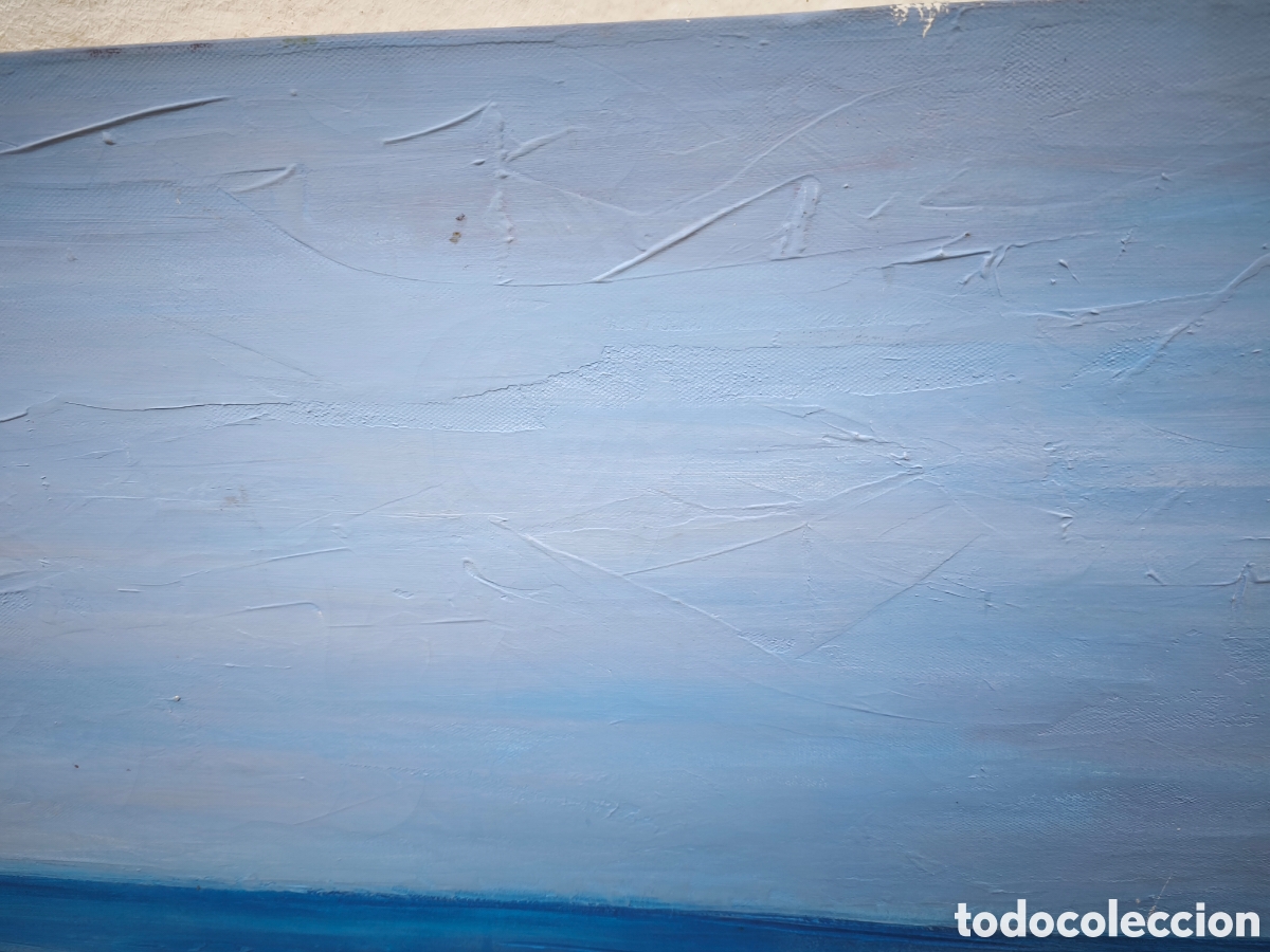 Otros objetos de arte: Cuadro de playa pintado a espatula - Foto 4