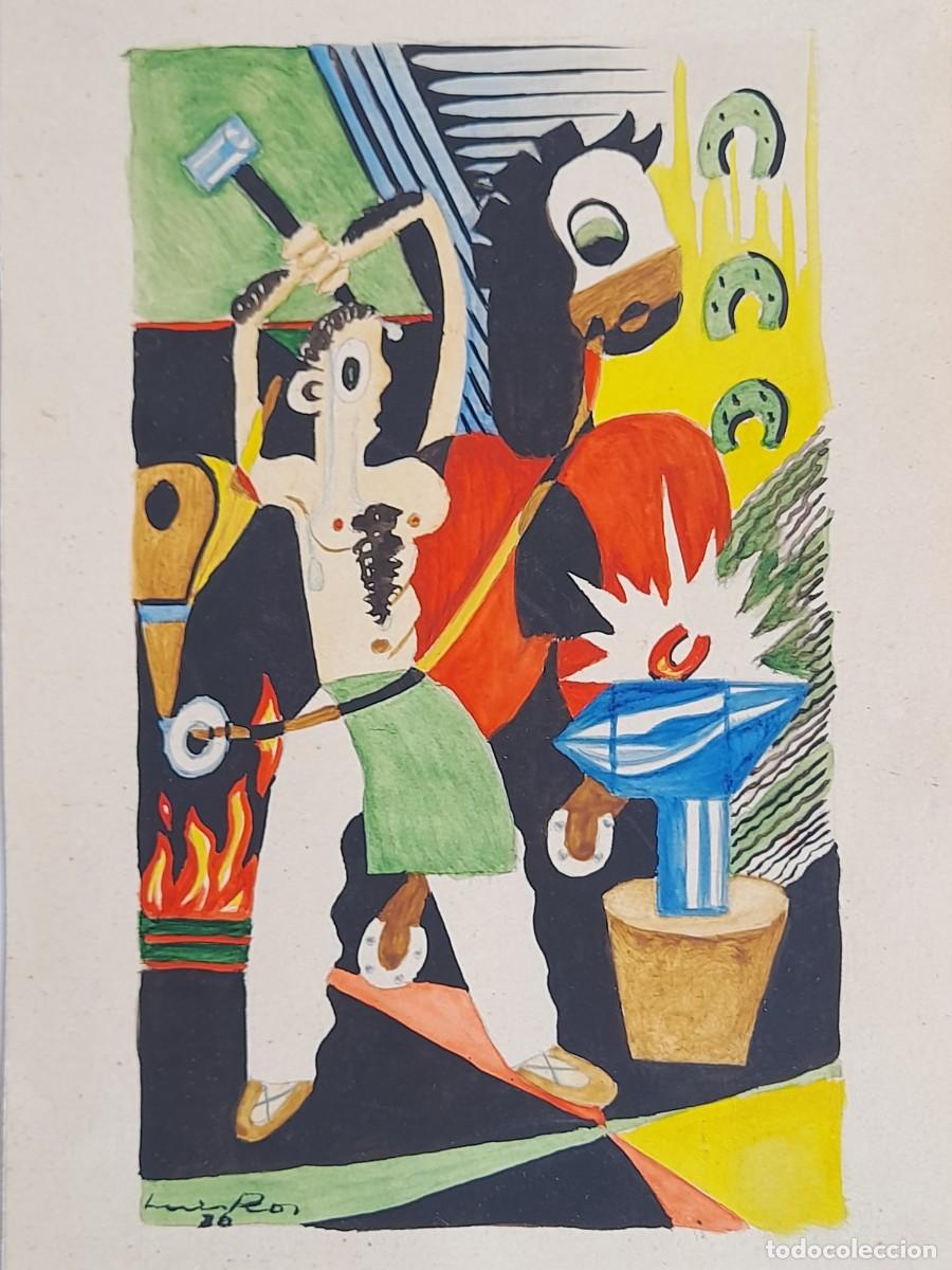 Otros objetos de arte: HERRERO, TECNICA MIXTA, LUIS ROS 36