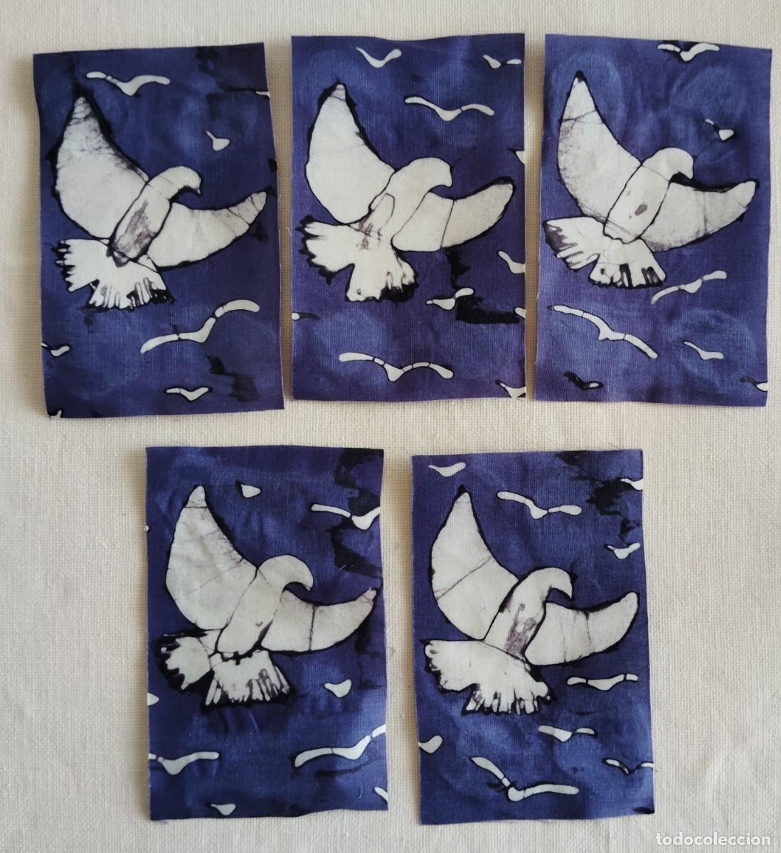 Otros objetos de arte: BATIK. JAVA-INDONESIA. COLECCION DE 5.. EL ENVIO CERTIFICADO ESTA INCLUIDO EN EL PRECIO. .
