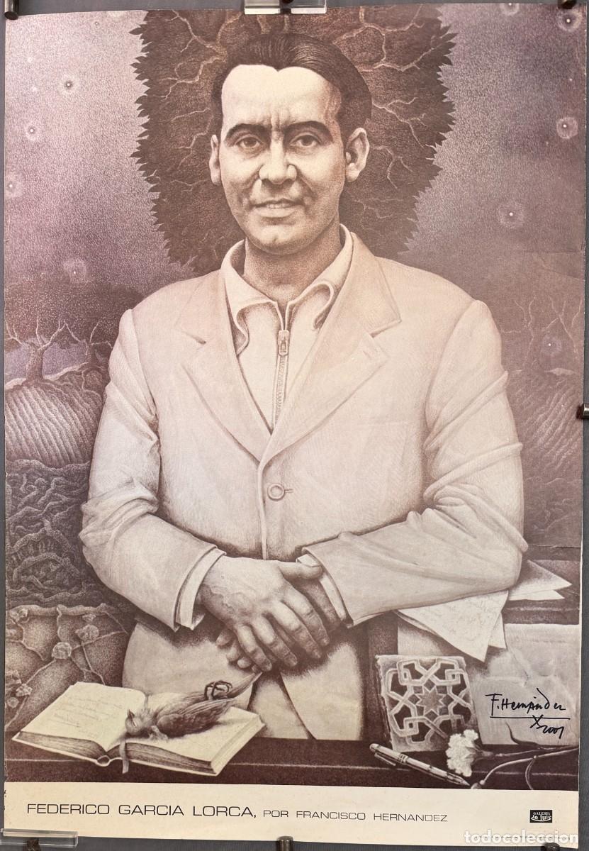 Otros objetos de arte: Francisco Hern&aacute;ndez D&iacute;az (1932-2012) M&aacute;laga , cartel Federico Garc&iacute;a Lorca , firmado en 1975