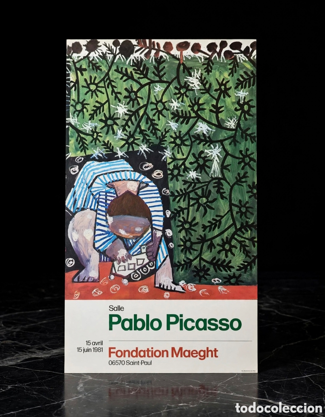 Otros objetos de arte: Cartel original Fondation Maeght* *Salle Pablo Picasso - 15 avril / 15 juin 1981* 06570 Saint-Paul