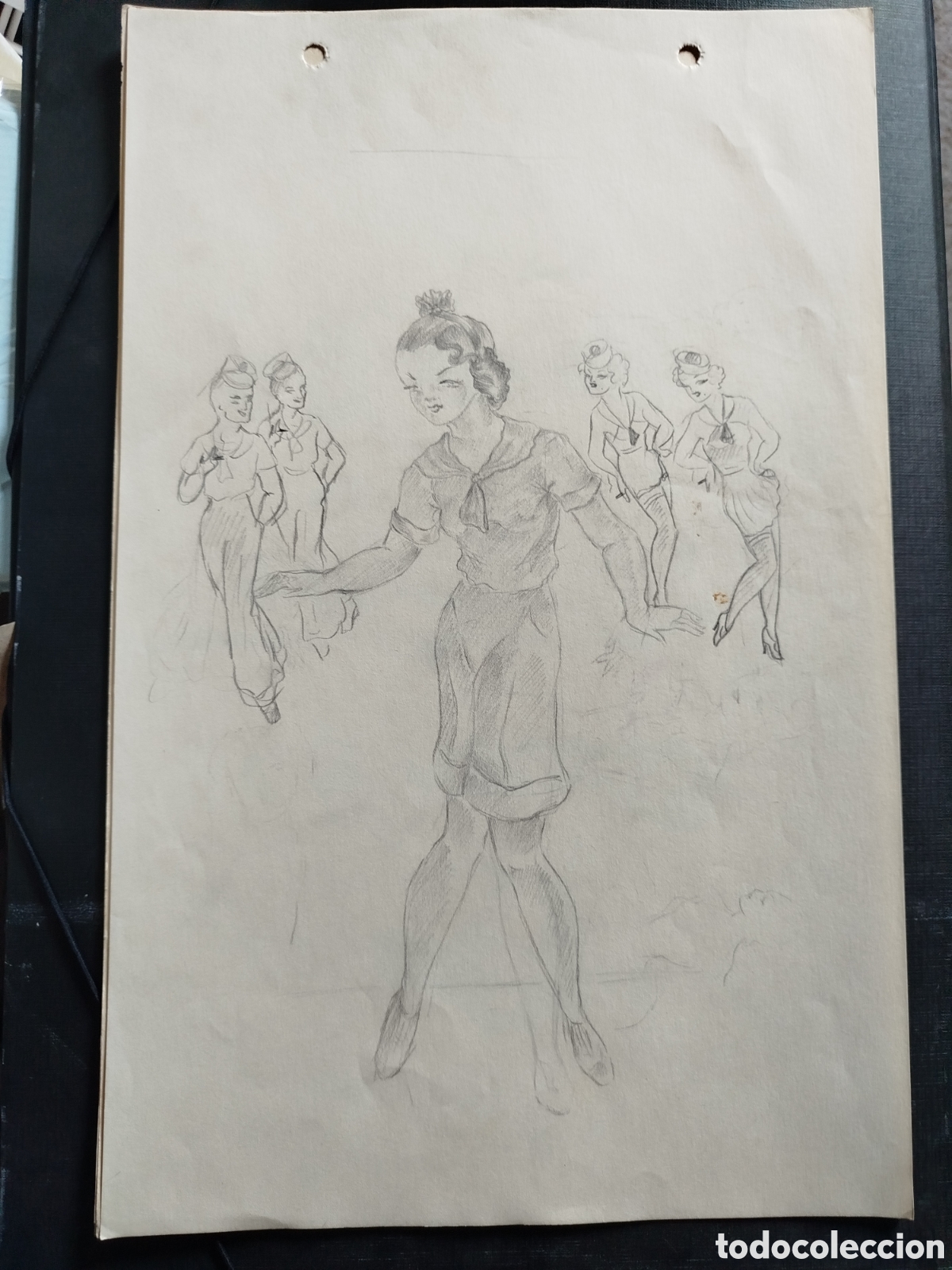 Otros objetos de arte: Dibujo original de Margarita Ib&aacute;&ntilde;ez