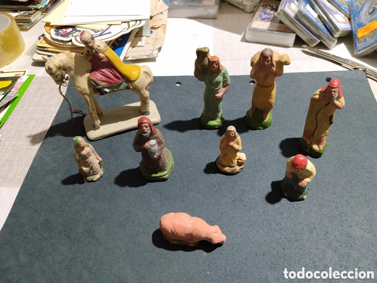 Otros objetos de arte: Figuras bel&eacute;n,barro a&ntilde;os 40