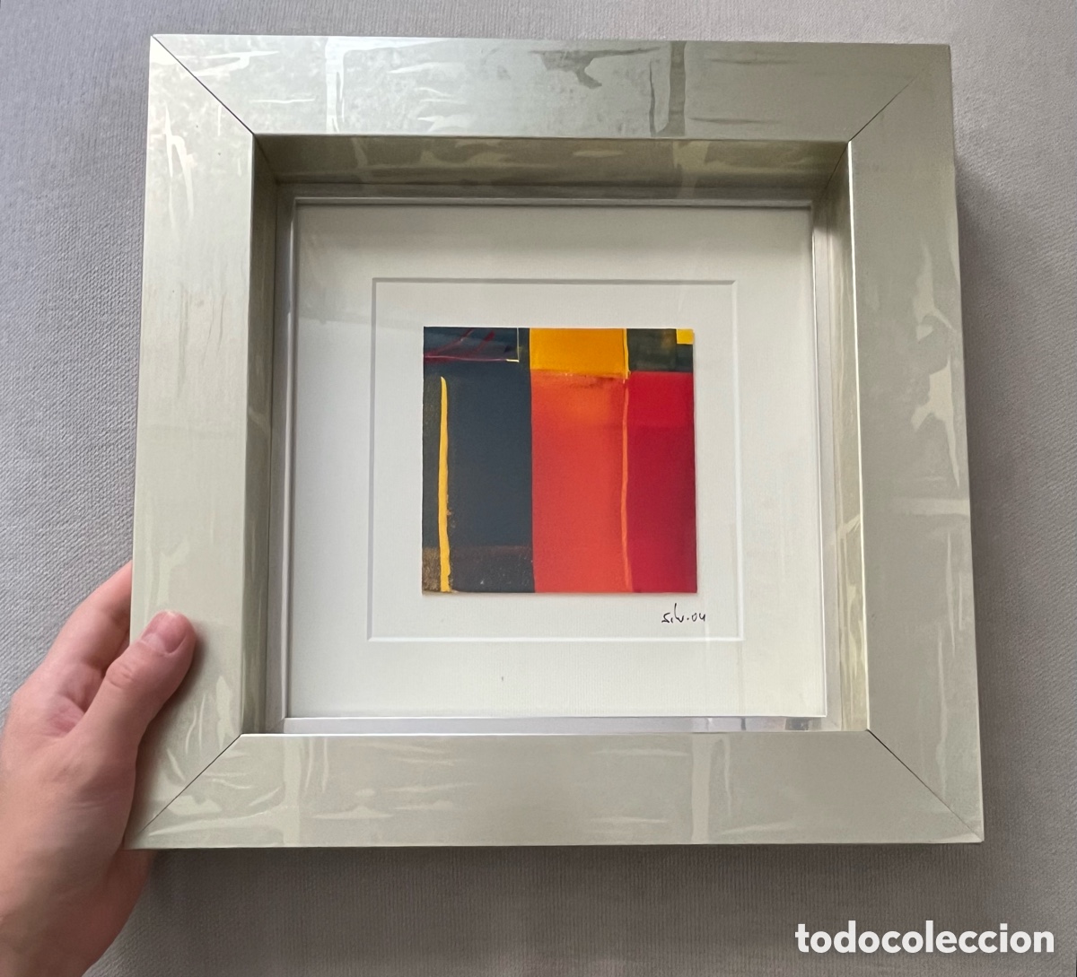 Otros objetos de arte: Cuadro t&eacute;cnica mixta - Pintura abstracta - Foto 3