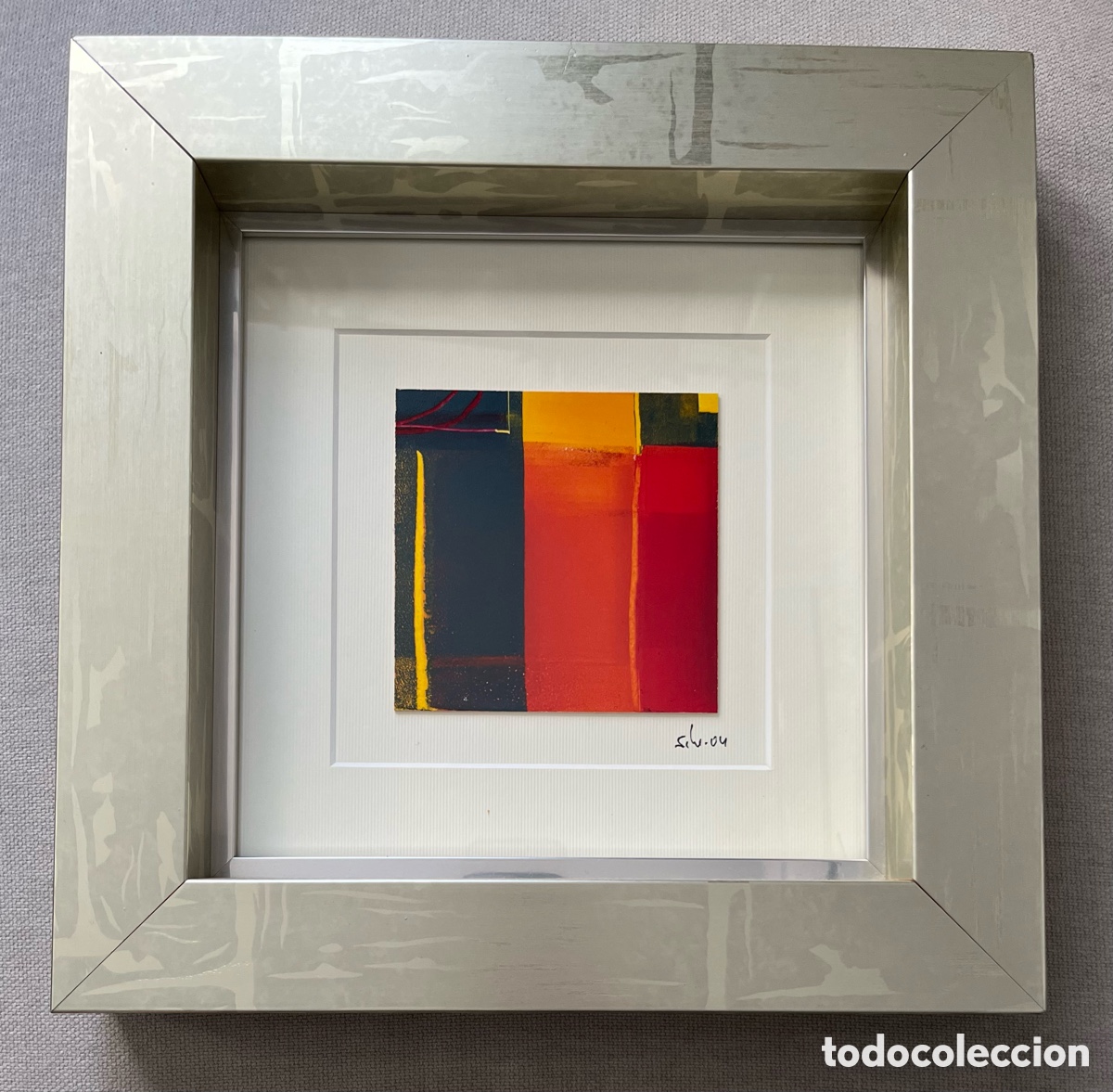 Otros objetos de arte: Cuadro t&eacute;cnica mixta - Pintura abstracta - Foto 5