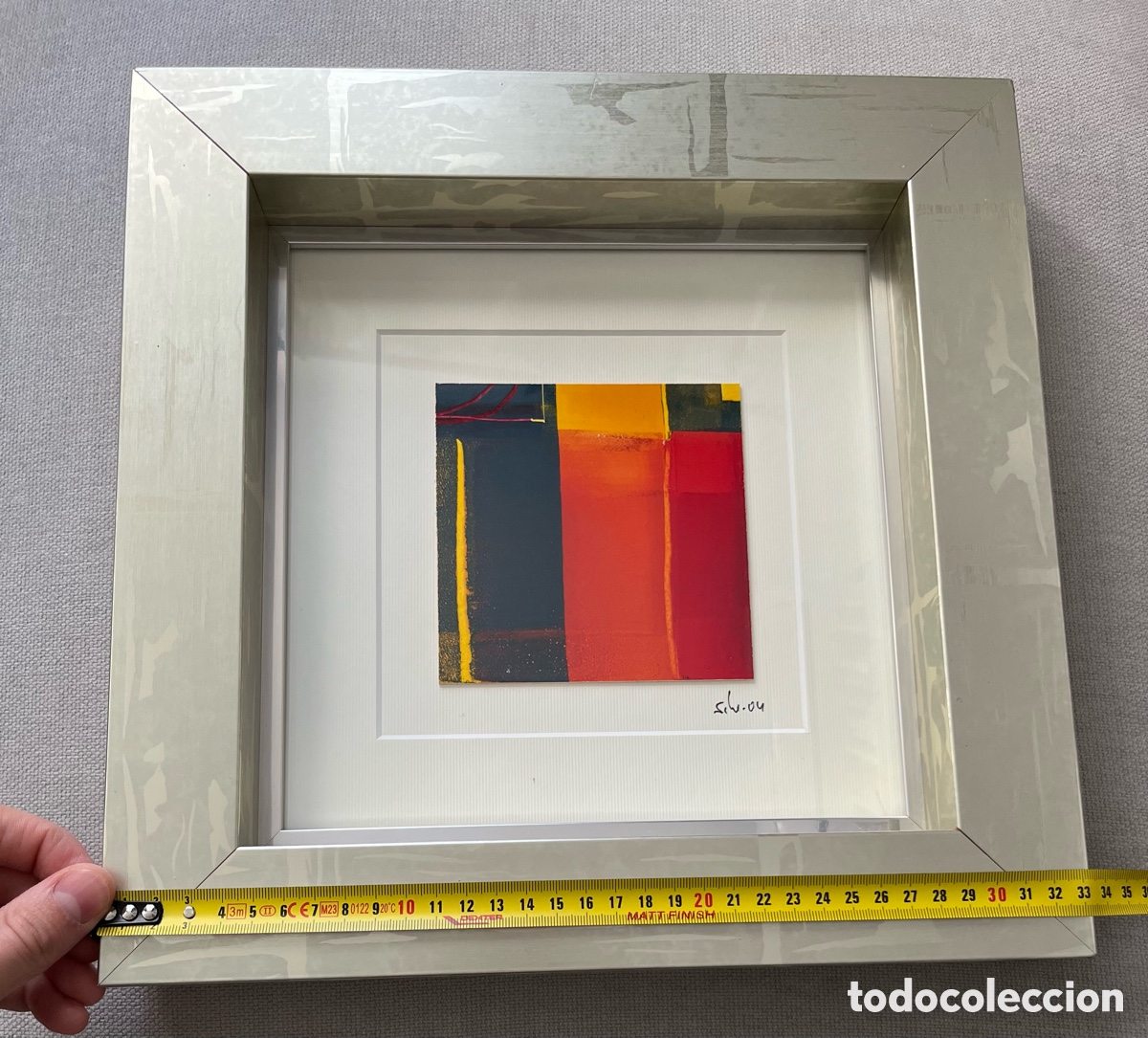 Otros objetos de arte: Cuadro t&eacute;cnica mixta - Pintura abstracta - Foto 13