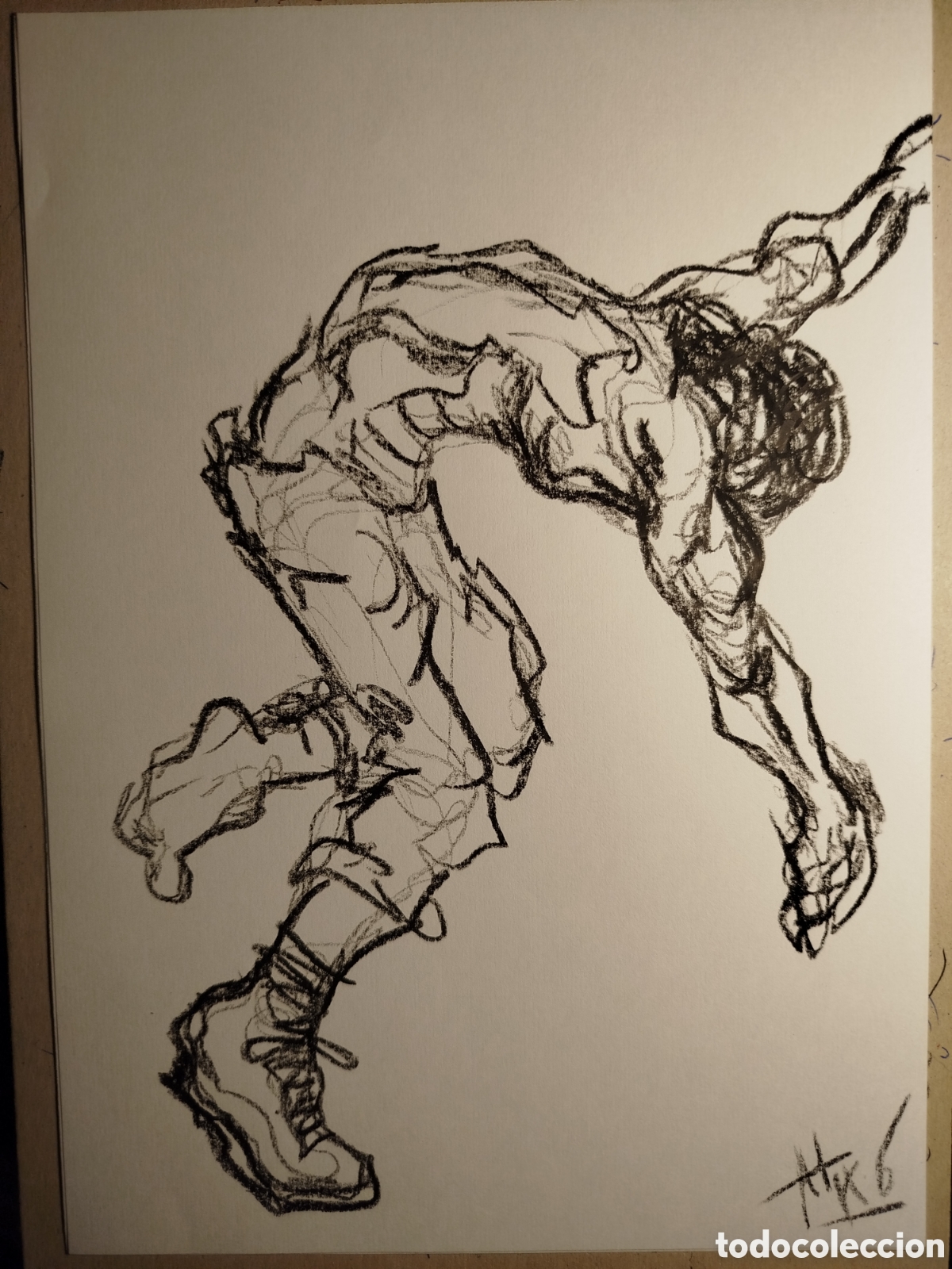 Otros objetos de arte: Dibujo original modelo masculino