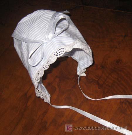 Vestidos mu&ntilde;eca espa&ntilde;ola cl&aacute;sica: GORRITO PARA BEBE ANTIGUO - Foto 1