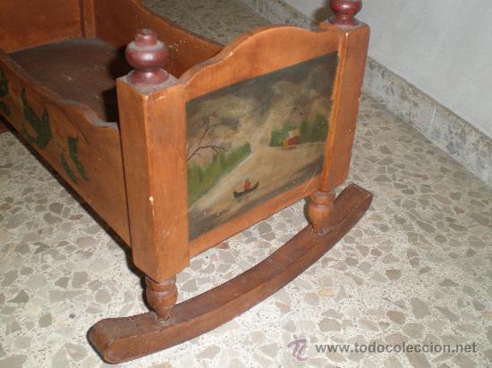 Vestidos mu&ntilde;eca espa&ntilde;ola cl&aacute;sica: cuna de madera para munecas - Foto 3
