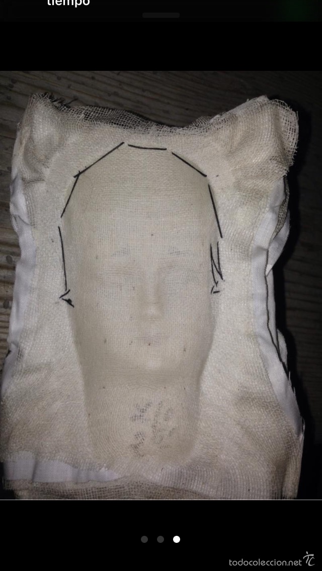Vestidos mu&ntilde;eca espa&ntilde;ola cl&aacute;sica: Busto mu&ntilde;eca de 1920-30 - Foto 1