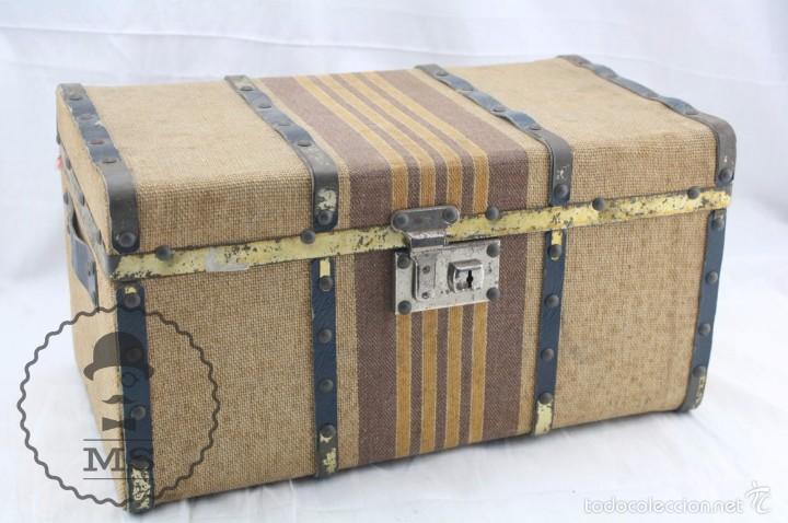 antiguo baúl de juguete - entelado - años 50-60 - Compra venta en  todocoleccion