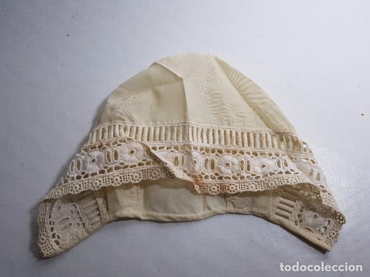 Vestidos mu&ntilde;eca espa&ntilde;ola cl&aacute;sica: gorro mu&ntilde;eca antigua o bebe - Foto 1
