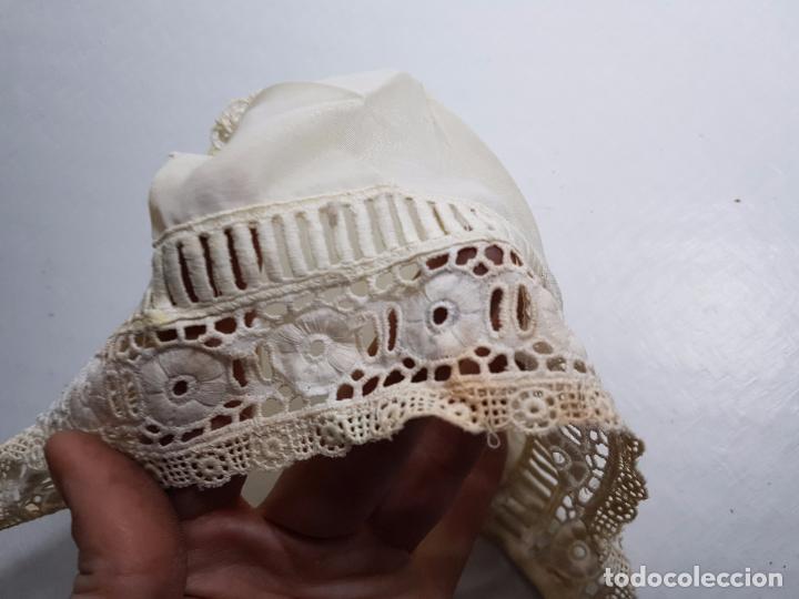 Vestidos mu&ntilde;eca espa&ntilde;ola cl&aacute;sica: gorro mu&ntilde;eca antigua o bebe - Foto 3