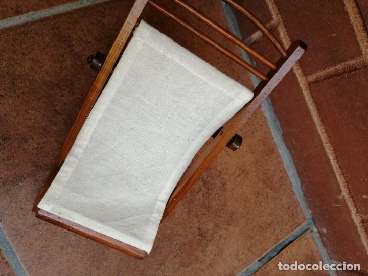 Vestidos mu&ntilde;eca espa&ntilde;ola cl&aacute;sica: Silla de madera - Foto 3