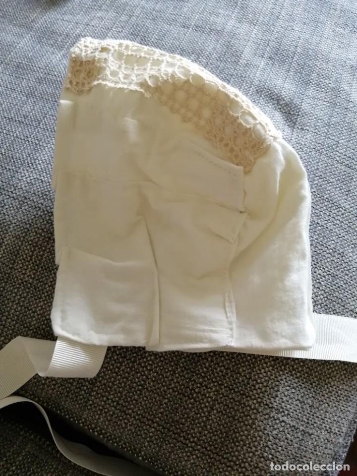 Vestidos mu&ntilde;eca espa&ntilde;ola cl&aacute;sica: Gorrito para mu&ntilde;eca antigua - Foto 3