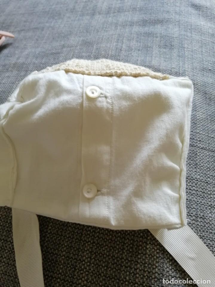 Vestidos mu&ntilde;eca espa&ntilde;ola cl&aacute;sica: Gorrito para mu&ntilde;eca antigua - Foto 2