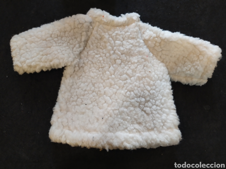 Vestidos mu&ntilde;eca espa&ntilde;ola cl&aacute;sica: Abrigo y gorro blanco para mu&ntilde;eco. - Foto 4