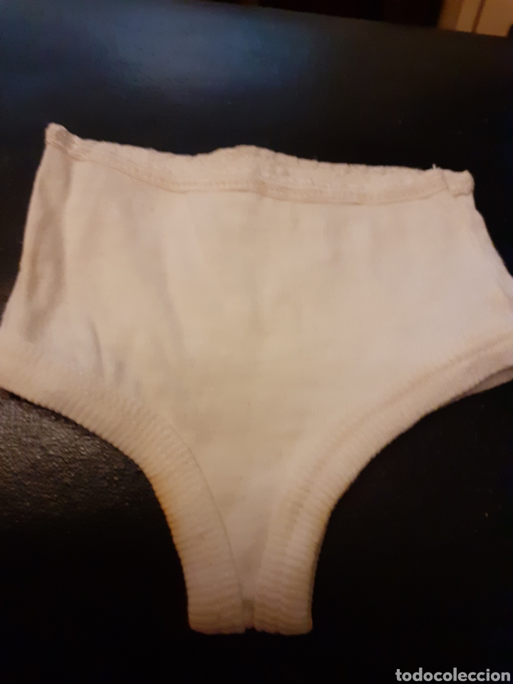 Vestidos mu&ntilde;eca espa&ntilde;ola cl&aacute;sica: Braguita de interlock algod&oacute;n, de la mu&ntilde;eca Gisela - Foto 1