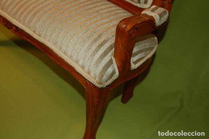 Vestidos mu&ntilde;eca espa&ntilde;ola cl&aacute;sica: sillon para mu&ntilde;ecas de madera - Foto 9