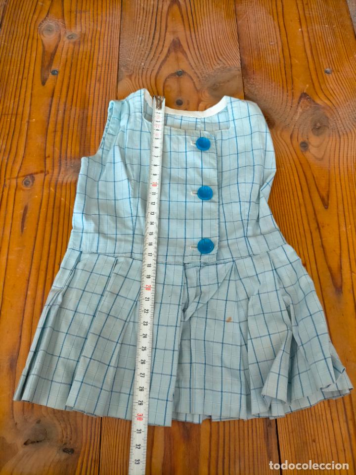 vestido falda bata azul muñeca niño niña comple - venta en todocoleccion