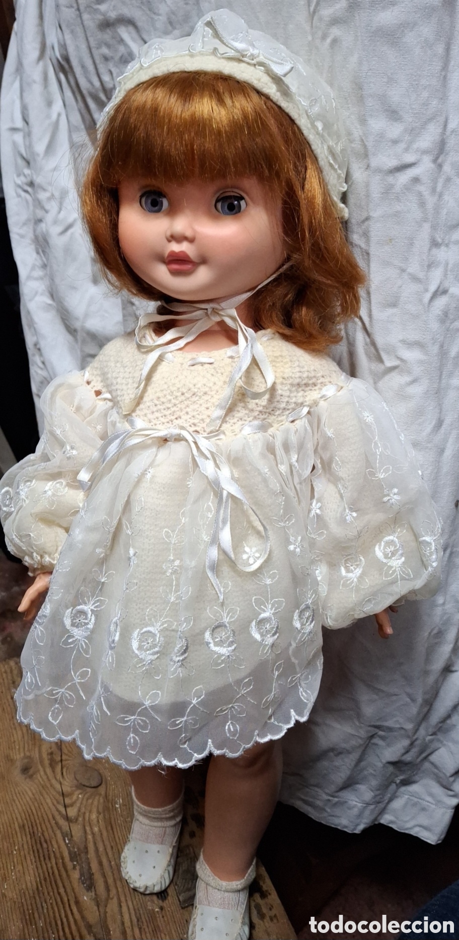 Vestidos mu&ntilde;eca espa&ntilde;ola cl&aacute;sica: Vestidito de mu&ntilde;eca con tul y gorrita - Foto 2