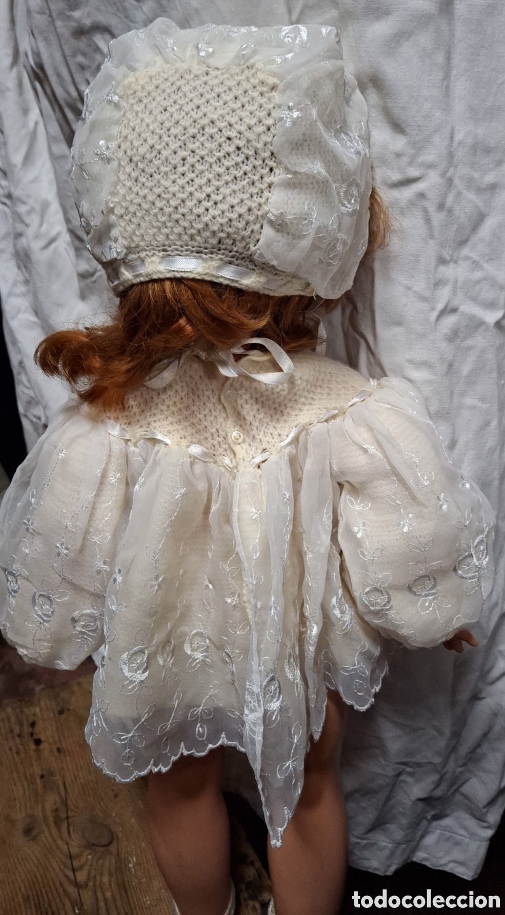 Vestidos mu&ntilde;eca espa&ntilde;ola cl&aacute;sica: Vestidito de mu&ntilde;eca con tul y gorrita - Foto 6
