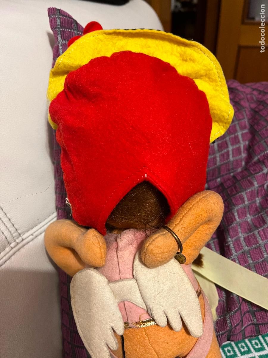 Vestidos mu&ntilde;eca espa&ntilde;ola cl&aacute;sica: Gorro para mu&ntilde;eca, con flores - Foto 7