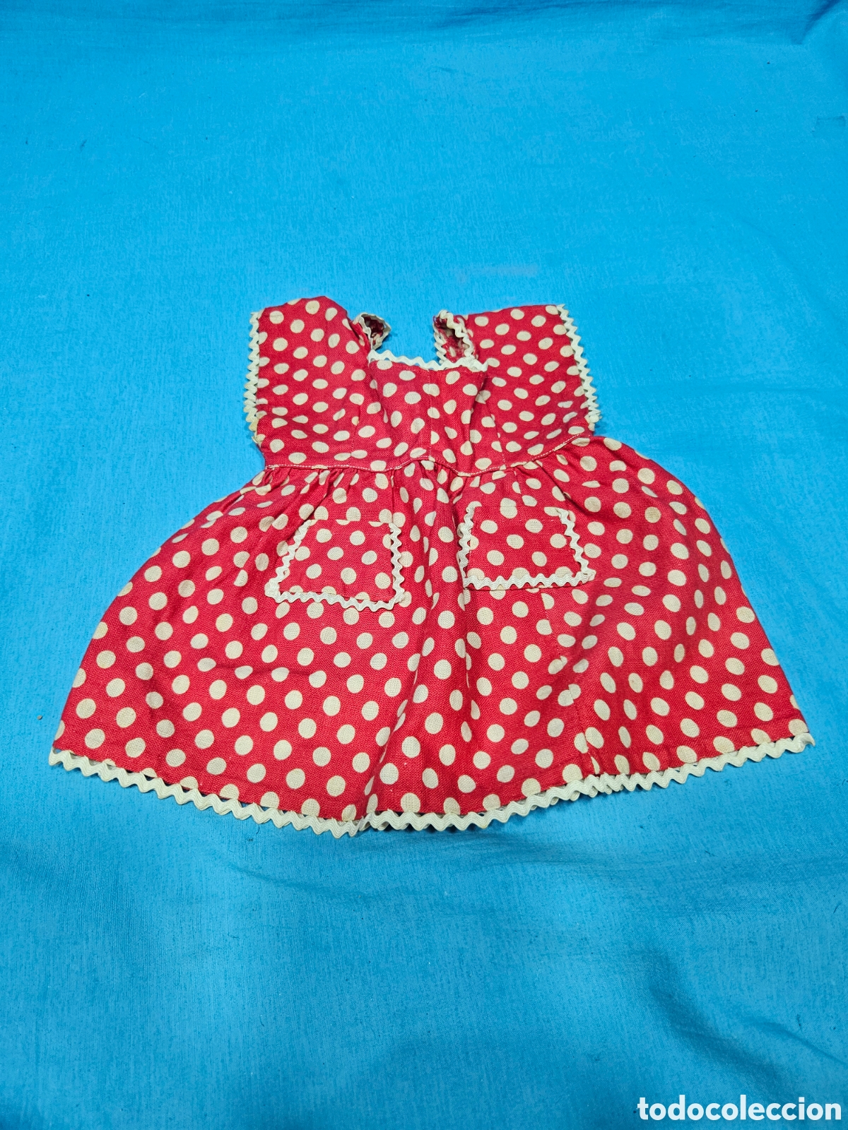 Vestidos Mu&ntilde;eca Espa&ntilde;ola Cl&aacute;sica: VESTIDO DELANTAL ROJO DE GISELA, CAYETANA O MARIQUITA PEREZ ?