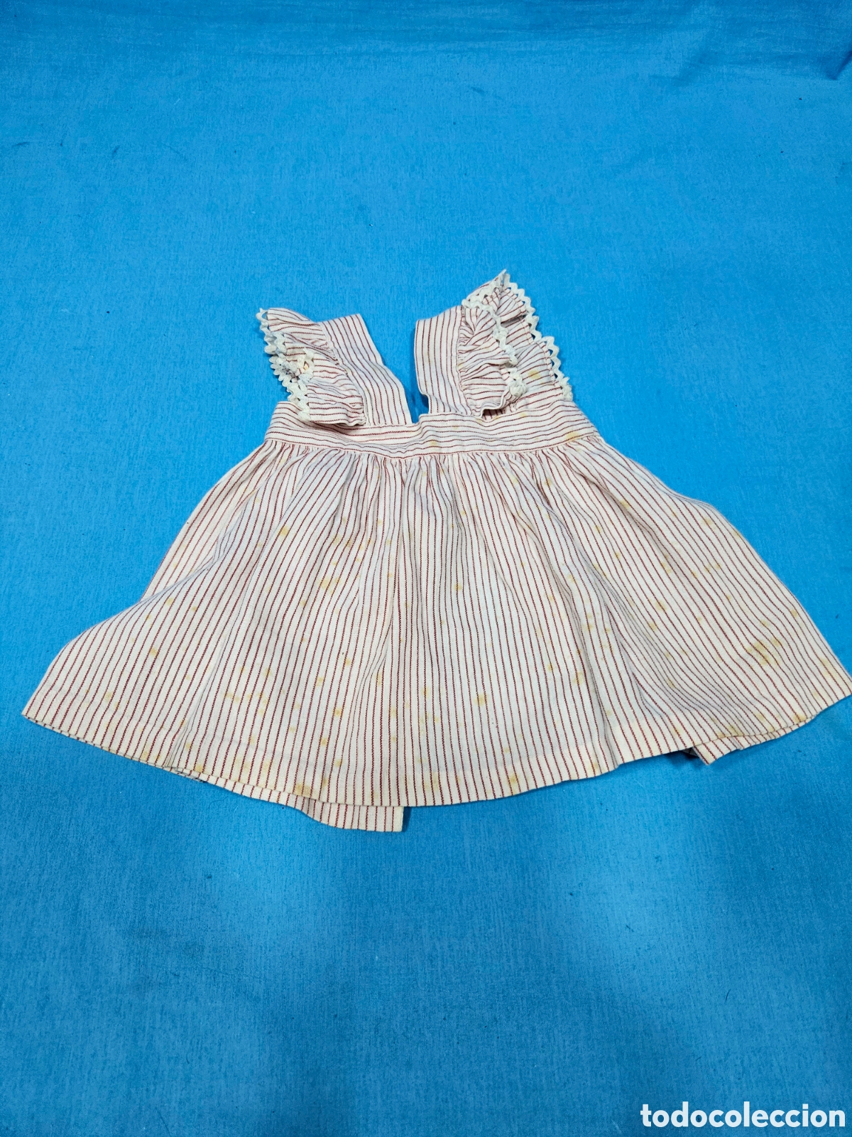 Vestidos Mu&ntilde;eca Espa&ntilde;ola Cl&aacute;sica: VESTIDO DE LINEAS ROJAS Y BLANCO DE GISELA, CAYETANA O MARIQUITA PEREZ ?