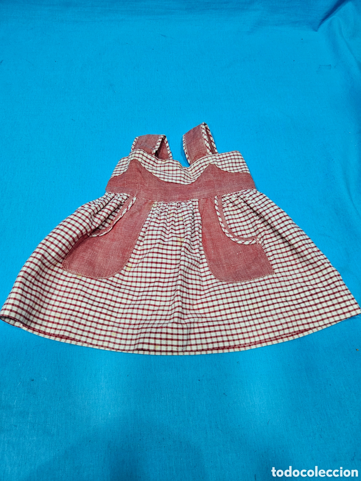 Vestidos Mu&ntilde;eca Espa&ntilde;ola Cl&aacute;sica: VESTIDO ROJO A CUADROS DE GISELA, CAYETANA O MARIQUITA PEREZ ?