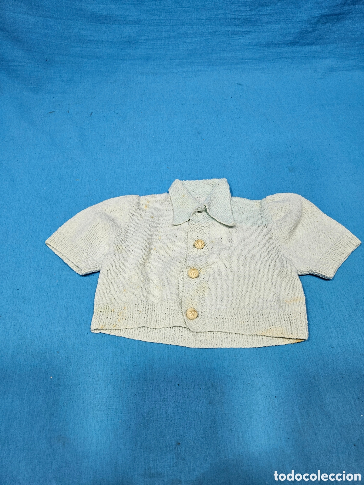 Vestidos Mu&ntilde;eca Espa&ntilde;ola Cl&aacute;sica: CAMISA AZUL CON BOTONES DE GISELA, CAYETANA O MARIQUITA PEREZ ?