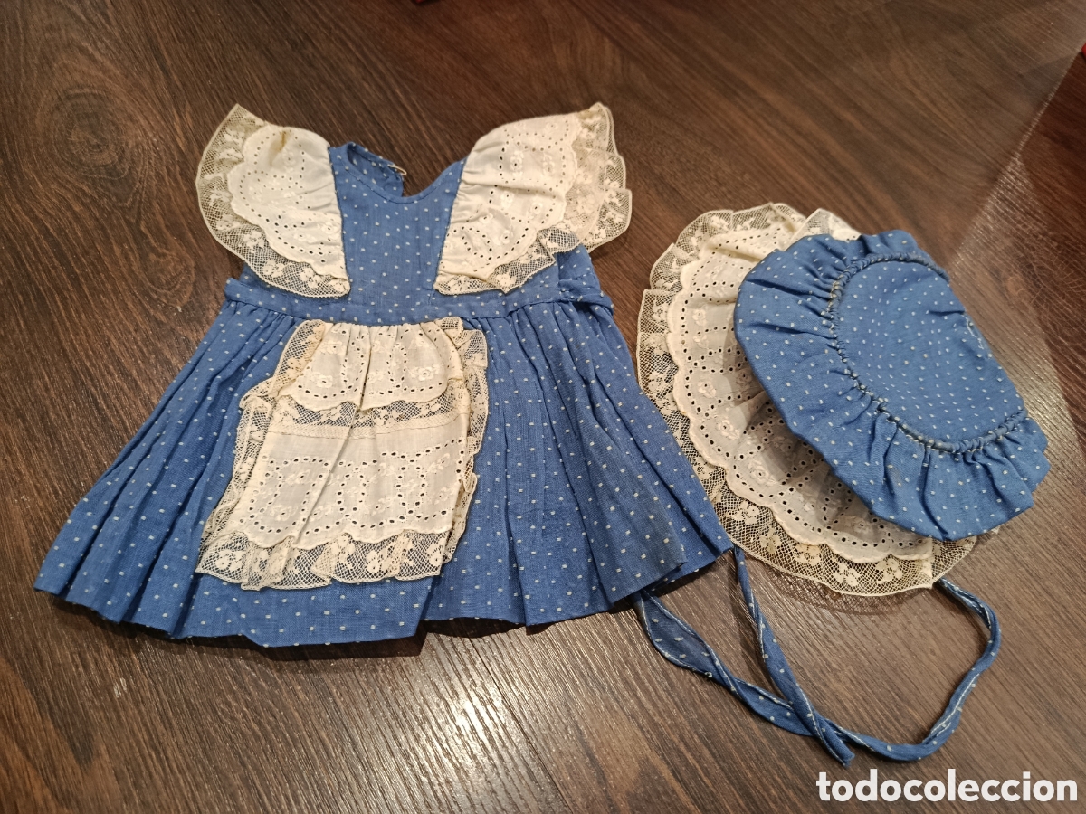 Vestidos Mu&ntilde;eca Espa&ntilde;ola Cl&aacute;sica: Precioso vestido y capota Mariquita P&eacute;rez a&ntilde;os 40