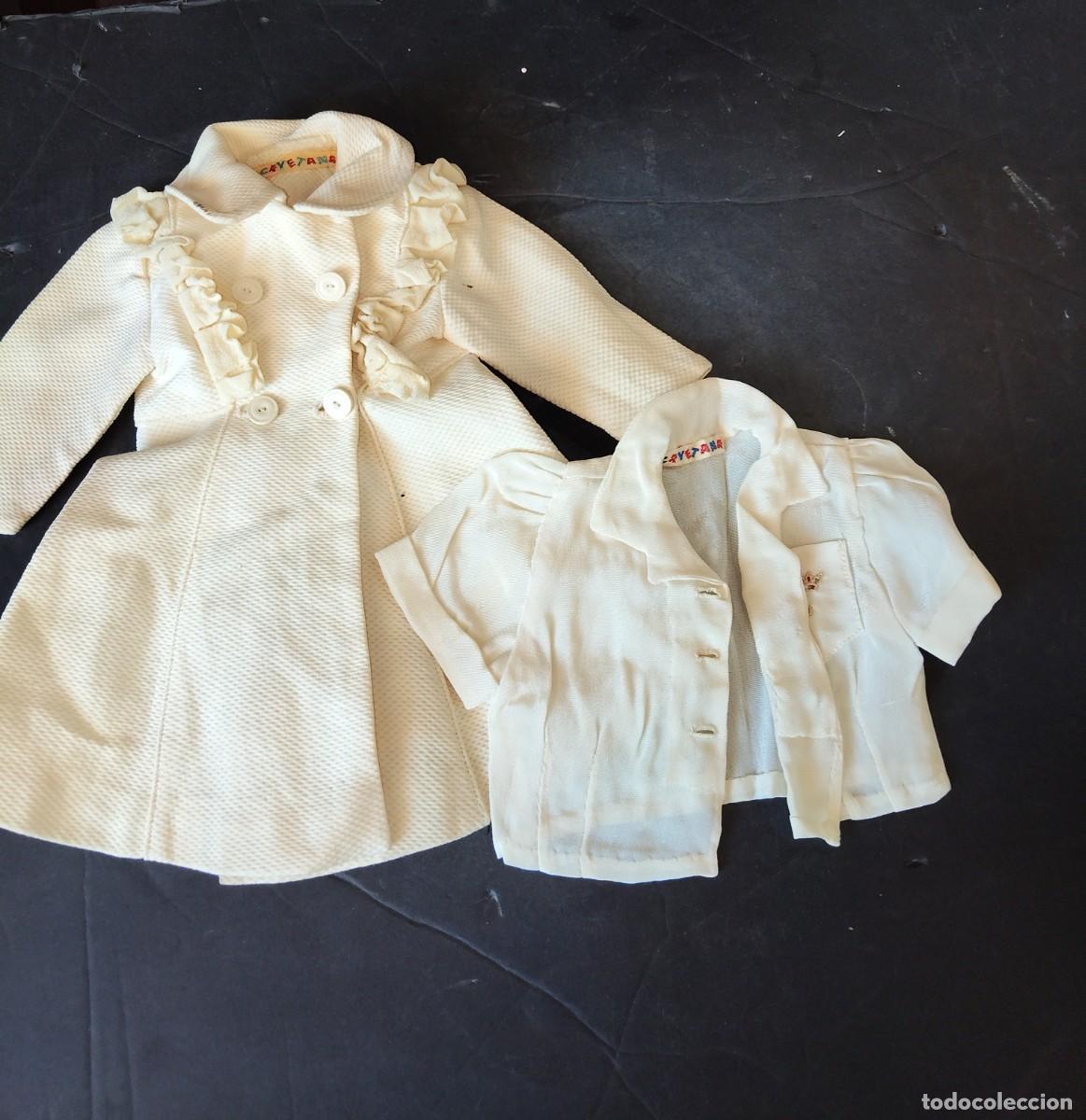Vestidos Mu&ntilde;eca Espa&ntilde;ola Cl&aacute;sica: Abrigo y blusa para mu&ntilde;eca Cayetana a&ntilde;os 50