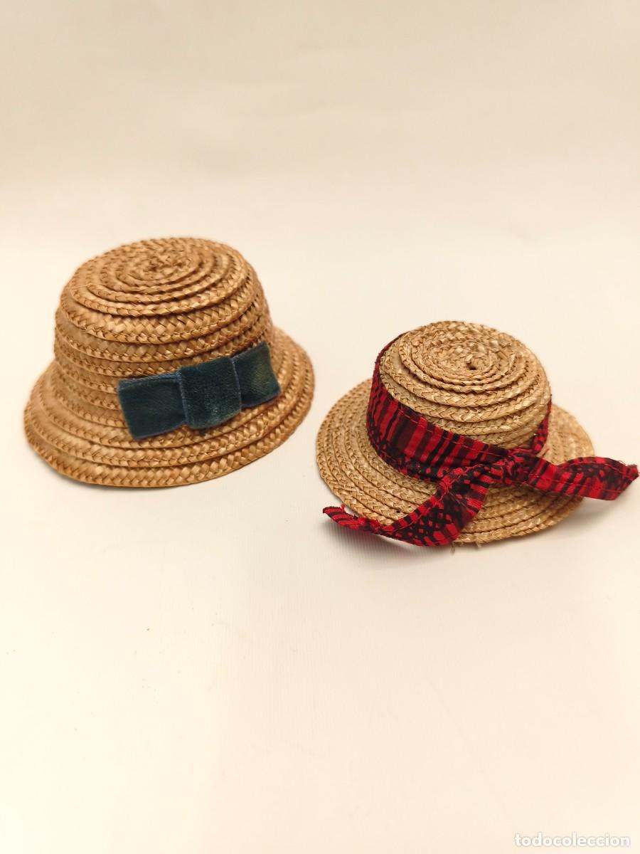 Vestidos Mu&ntilde;eca Espa&ntilde;ola Cl&aacute;sica: PAREJA DE SOMBREROS - GORRO DE MU&Ntilde;ECA DE PAJA