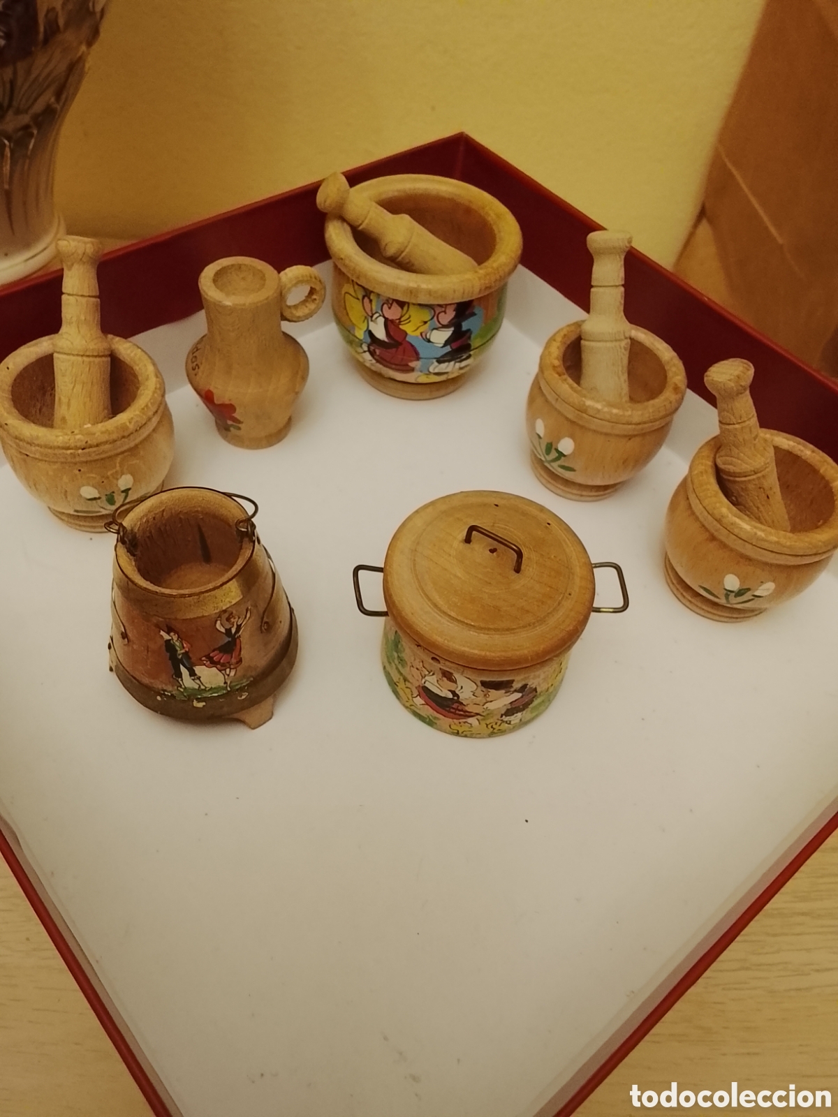 Vestidos Mu&ntilde;eca Espa&ntilde;ola Cl&aacute;sica: Accesorios de cocina para mu&ntilde;ecas .Son de madera y de los a&ntilde;os 50.Ver fotos y descripci&oacute;n.