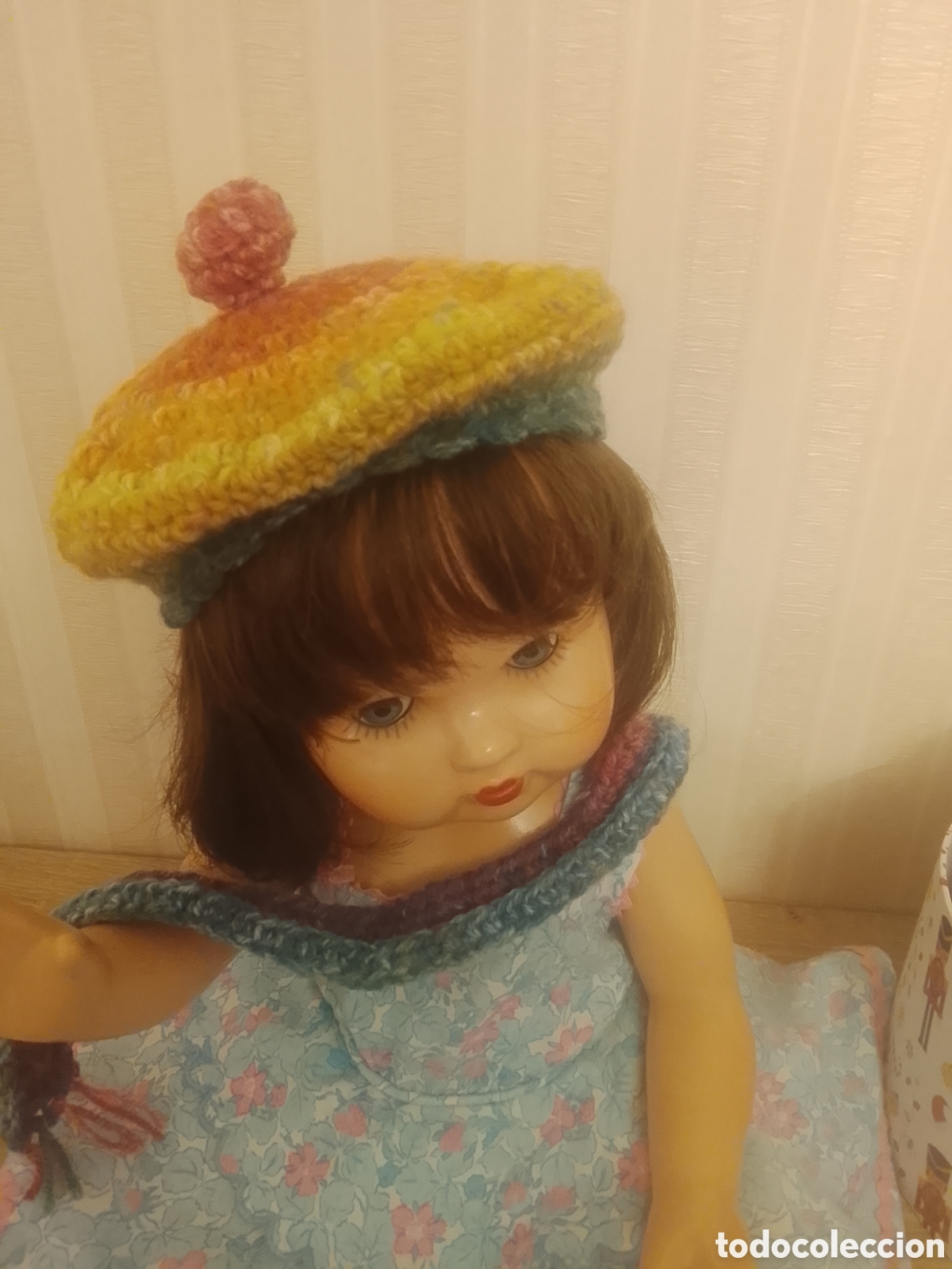 Vestidos Mu&ntilde;eca Espa&ntilde;ola Cl&aacute;sica: Gorrita +bufanda de lana ,para Mariquita ,Gisela etc