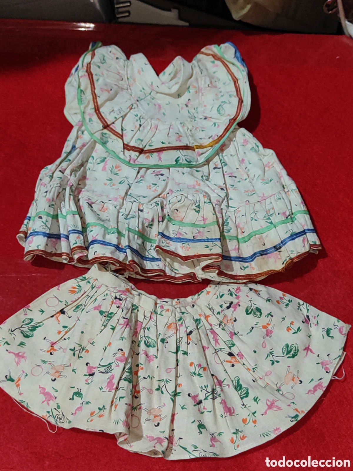 Vestidos mu&ntilde;eca espa&ntilde;ola cl&aacute;sica: Camisola y falda para mu&ntilde;eca antigua mariquita P&eacute;rez Cayetana Gisela o similar