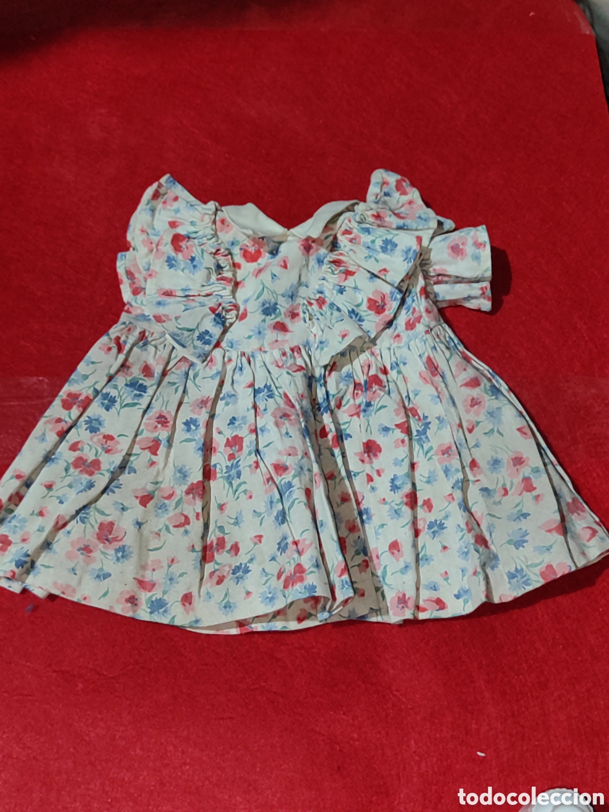 Vestidos mu&ntilde;eca espa&ntilde;ola cl&aacute;sica: Vestido de flores para mu&ntilde;eca antigua mariquita P&eacute;rez Gisela Cayetana o similar