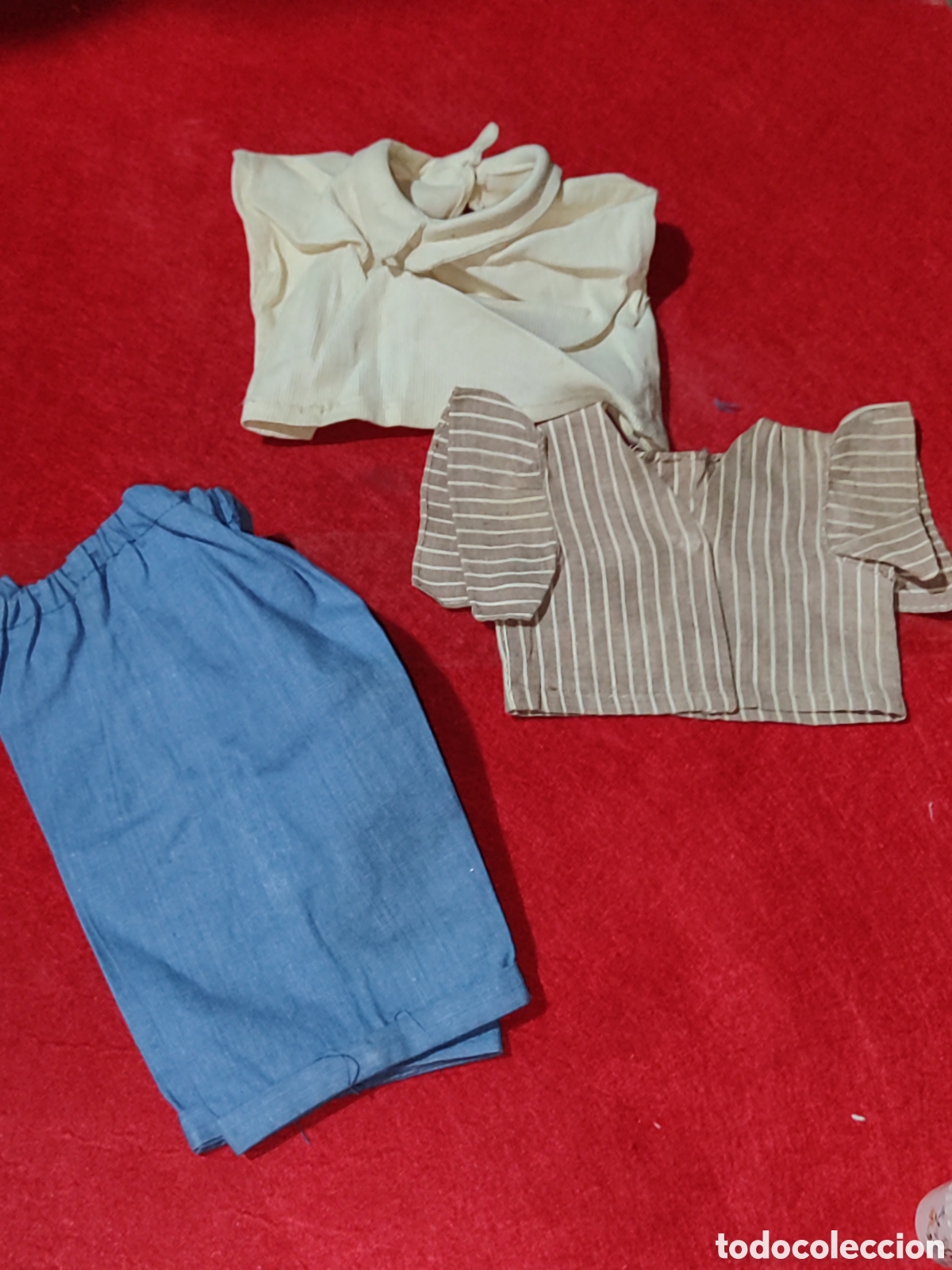 Vestidos mu&ntilde;eca espa&ntilde;ola cl&aacute;sica: Pantalones y 2 tops para mu&ntilde;eca antigua mariquita P&eacute;rez Cayetana Gisela o similar
