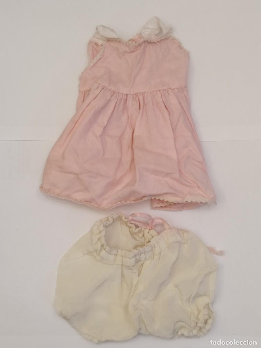 Vestidos Boneca Espanhola Cl&aacute;ssica: Conjunto de vestido y braguita para mu&ntilde;eca. A&ntilde;os 40.