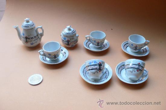 Vestidos mu&ntilde;ecas espa&ntilde;olas: Juegode te o cafe de porcelana ,para mu&ntilde;ecas 7 elementos , ver detalles - Vell i Bell