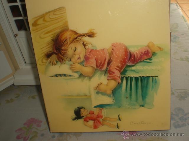 Vestidos mu&ntilde;ecas espa&ntilde;olas: CUADRO INFANTIL VINTAGE DE CONSTANZA - Foto 2